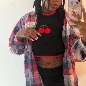 Cherry Crop Top